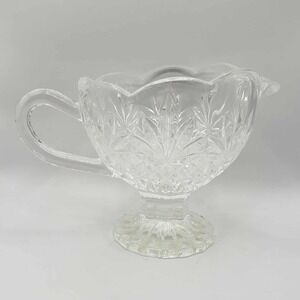 Shannon Crystal Designs of Ireland Gravy Boat Sauceboat Vintage Grannycore 4.5"